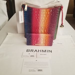 NWT SOLDOUT Limited Edition Brahmin Katie Confection Ombre w/ Ady Wallet